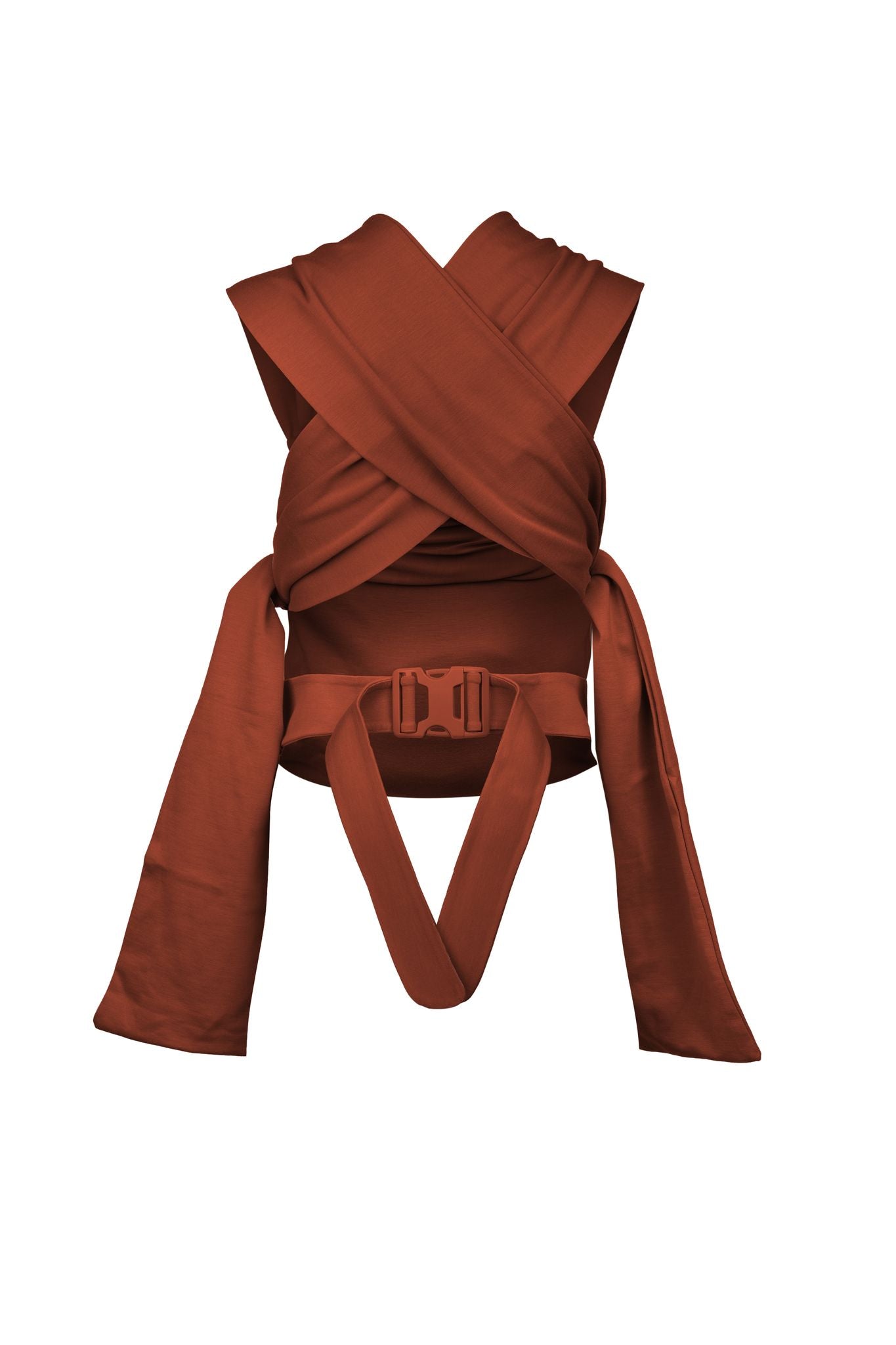 Back view of Clay Simple Wrap.