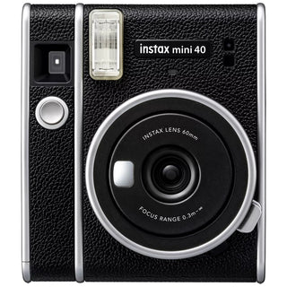 Black Instax Mini instant film camera