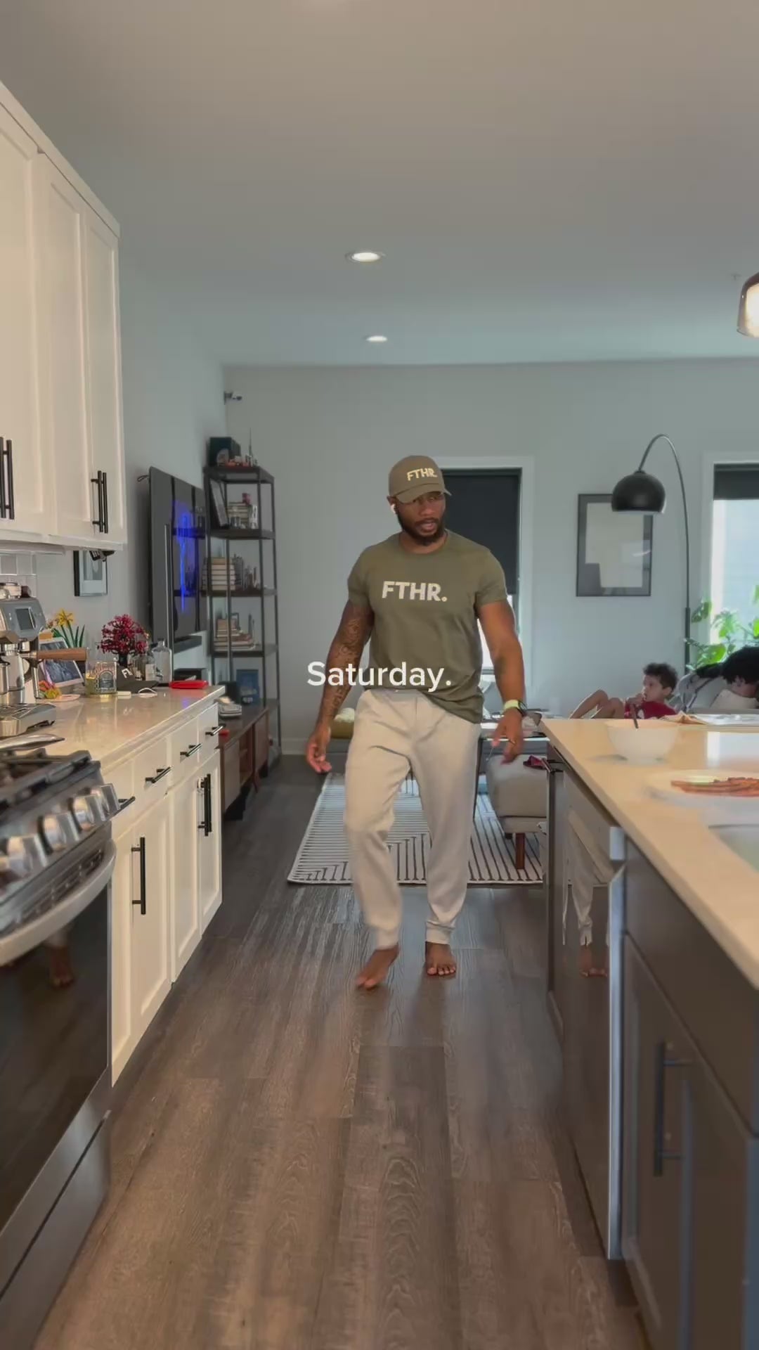 Load video: Dad sporting all the new Lalabu Dad gear (hat, shirts and hoodie) while spending Saturday, Sunday &amp; Monday with his kids.