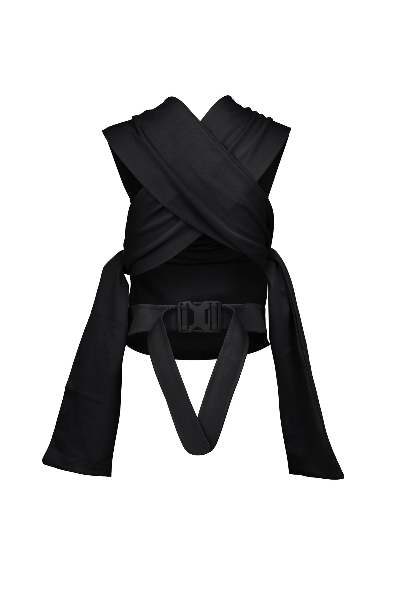 Back view of black Simple Wrap.
