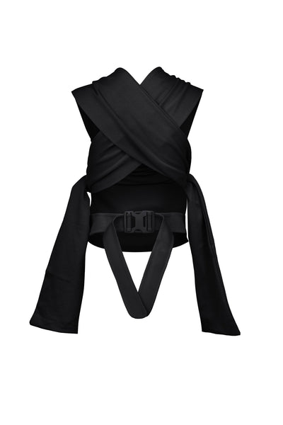 Back view of black Simple Wrap.